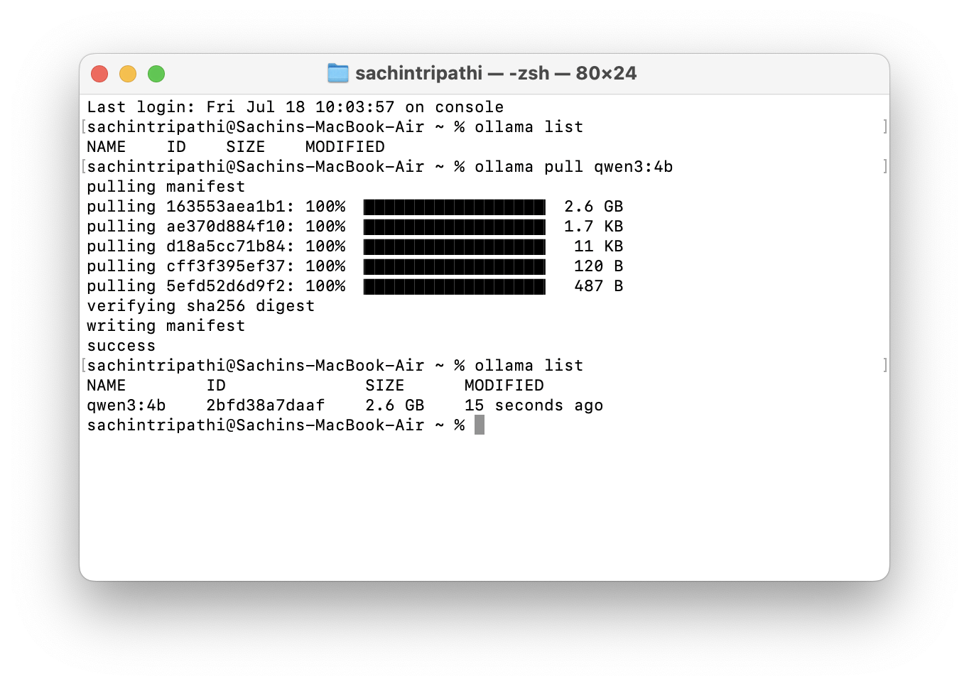 Step 2: Ollama Setup and LLM Download